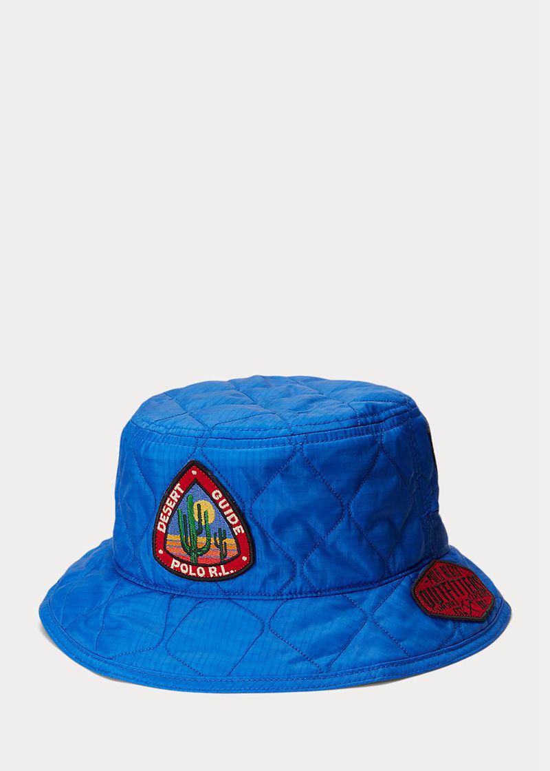 Gorra Polo Ralph Lauren Hombre Quilted Ripstop Bucket Chile Azules FJRBA-0854